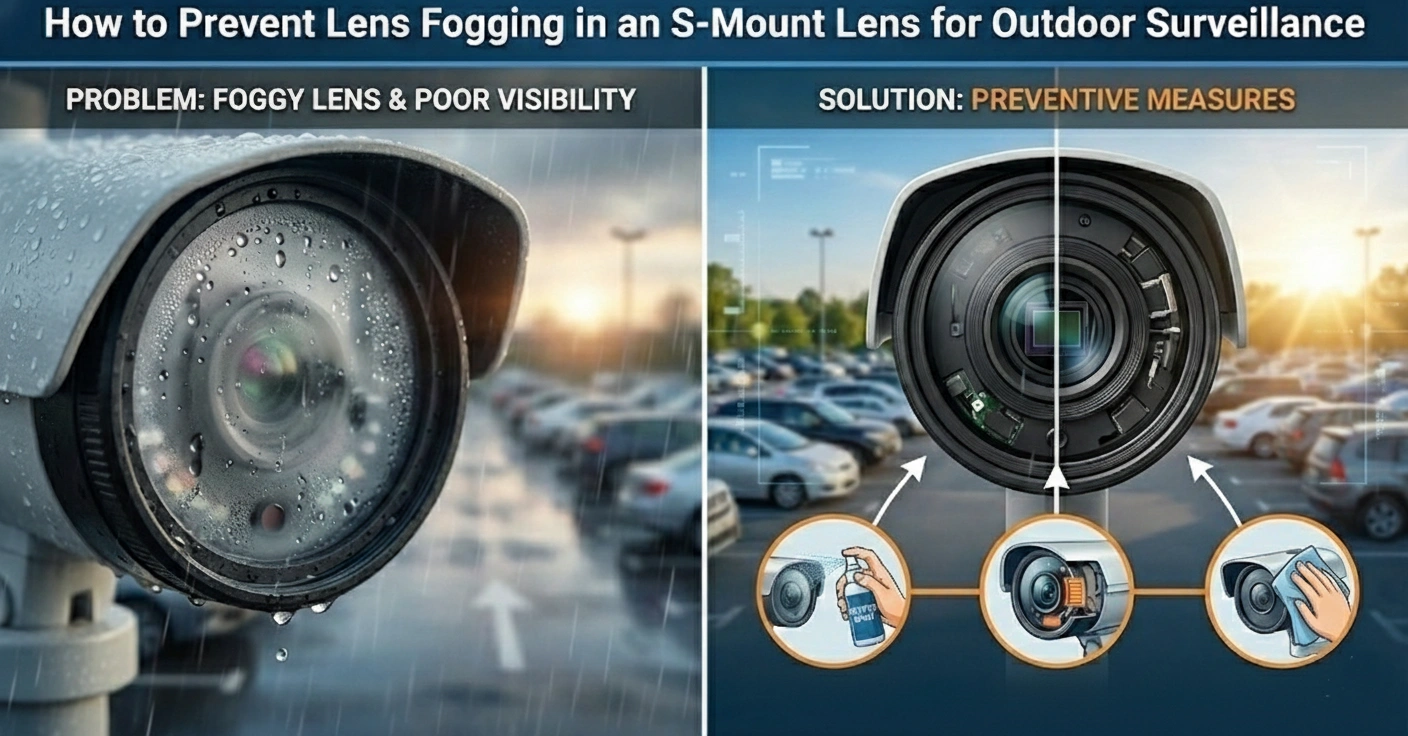 How to Prevent Lens Fogging in an S-Mount Lens for Outdoor Surveillance?